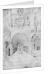 Death of the Virgin in the rich architecture of a Venetian palace by Jacopo Bellini