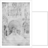 Death of the Virgin in the rich architecture of a Venetian palace by Jacopo Bellini