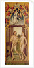 Redemption Triptych; left hand panel showing the expulsion of Adam and Eve from Paradise, c.1460 , c.1460 by Vrancke van der Stockt