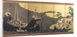 Arrival of the Portuguese in Japan in 1640, 17th century by Japanese School