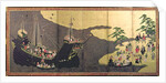 Arrival of the Portuguese in Japan in 1640, 17th century by Japanese School