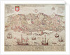 Panorama of Lisbon, 1572 by Portuguese School