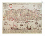 Panorama of Lisbon, 1572 by Portuguese School