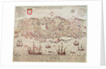 Panorama of Lisbon, 1572 by Portuguese School
