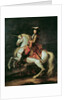 Portrait of Louis XIV on a horse by Adam Frans van der (attr. to) Meulen