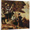 Johann Friedrich the Magnanimous, Elector of Saxony and Emperor Charles V hunting deer near Hartenfels Castle, Torgau, 1544 by Lucas the Elder Cranach
