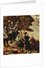 Johann Friedrich the Magnanimous, Elector of Saxony and Emperor Charles V hunting deer near Hartenfels Castle, Torgau, 1544 by Lucas the Elder Cranach