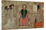 Altar frontal from the Church of Saint Martin, Chia, Spain, depicting Saint Martin of Tours and four scenes from his life, 1150-1200 by Ribagorça Workshop Johannes Pintor