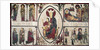Altar Frontal from the Church of Santa Maria de Cardet, Vall de Boi, Spain, depicting the Madonna and four scenes from her life, 1150-1200 by Ribagorça Workshop Johannes Pintor