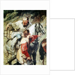 The sacristan accompanying the priest taking the eucharist to a dying man, before 1630 by Peter Paul Rubens