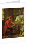 The Painter in his Studio by Francois Boucher