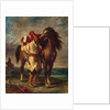 Arab saddling his horse, 1855 by Ferdinand Victor Eugene Delacroix