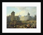Quai de Gesvres, the Palais and Notre Dame Pump, c.1791 by Jacques Albert Senave