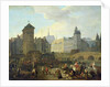 Quai de Gesvres, the Palais and Notre Dame Pump, c.1791 by Jacques Albert Senave