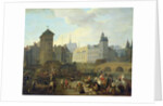 Quai de Gesvres, the Palais and Notre Dame Pump, c.1791 by Jacques Albert Senave