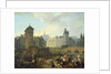 Quai de Gesvres, the Palais and Notre Dame Pump, c.1791 by Jacques Albert Senave
