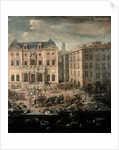 View of the Town Hall, Marseilles during the Plague of 1720 by Michel Serre