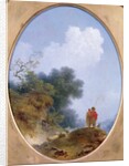 A Shepherd Playing the Flute Whilst a Peasant Girl Listens, 1765 by Jean-Honore Fragonard