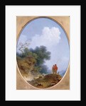 A Shepherd Playing the Flute Whilst a Peasant Girl Listens, 1765 by Jean-Honore Fragonard