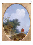 A Shepherd Playing the Flute Whilst a Peasant Girl Listens, 1765 by Jean-Honore Fragonard