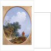 A Shepherd Playing the Flute Whilst a Peasant Girl Listens, 1765 by Jean-Honore Fragonard