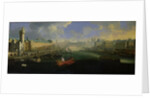 The River Seine, View of the Pont Neuf, The Louvre and the College Mazarin, c.1665 by French School
