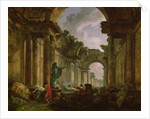 Imaginary View of the Grand Gallery of the Louvre in Ruins, 1796 by Hubert Robert