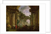 Imaginary View of the Grand Gallery of the Louvre in Ruins, 1796 by Hubert Robert