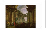Imaginary View of the Grand Gallery of the Louvre in Ruins, 1796 by Hubert Robert