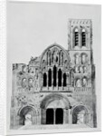 The Facade of La Madeleine de Vezelay by Eugene Emmanuel Viollet-le-Duc