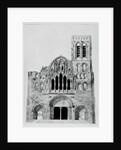 The Facade of La Madeleine de Vezelay by Eugene Emmanuel Viollet-le-Duc