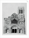 The Facade of La Madeleine de Vezelay by Eugene Emmanuel Viollet-le-Duc