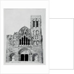 The Facade of La Madeleine de Vezelay by Eugene Emmanuel Viollet-le-Duc