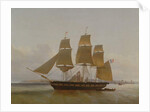 Three Masted Boat, in the Port of Le Havre, 1846 by Jean Dominique Drouin