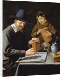 The Painter and his Pupil by Constantin Verhout