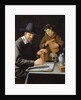The Painter and his Pupil by Constantin Verhout