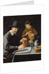 The Painter and his Pupil by Constantin Verhout