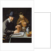 The Painter and his Pupil by Constantin Verhout