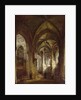 Interior of the Church of St. Pierre, Caen, 1861 by Francois d' Herbes