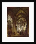 Interior of the Church of St. Pierre, Caen, 1861 by Francois d' Herbes
