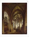 Interior of the Church of St. Pierre, Caen, 1861 by Francois d' Herbes