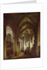 Interior of the Church of St. Pierre, Caen, 1861 by Francois d' Herbes