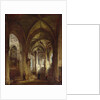 Interior of the Church of St. Pierre, Caen, 1861 by Francois d' Herbes