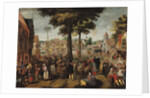 The Flemish Fair by Marten van Cleve