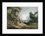 Pastoral Scene, or Young Shepherd in a Landscape by Francois Boucher