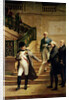 Napoleon I in the Palais Royal Received by the President of the Tribunal and Refusing the Plans of Percier or Fontaine, 1807 by Merry Joseph Blondel
