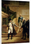Napoleon I in the Palais Royal Received by the President of the Tribunal and Refusing the Plans of Percier or Fontaine, 1807 by Merry Joseph Blondel