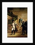 Napoleon I in the Palais Royal Received by the President of the Tribunal and Refusing the Plans of Percier or Fontaine, 1807 by Merry Joseph Blondel