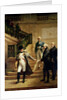 Napoleon I in the Palais Royal Received by the President of the Tribunal and Refusing the Plans of Percier or Fontaine, 1807 by Merry Joseph Blondel