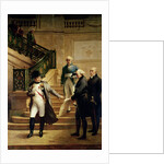 Napoleon I in the Palais Royal Received by the President of the Tribunal and Refusing the Plans of Percier or Fontaine, 1807 by Merry Joseph Blondel